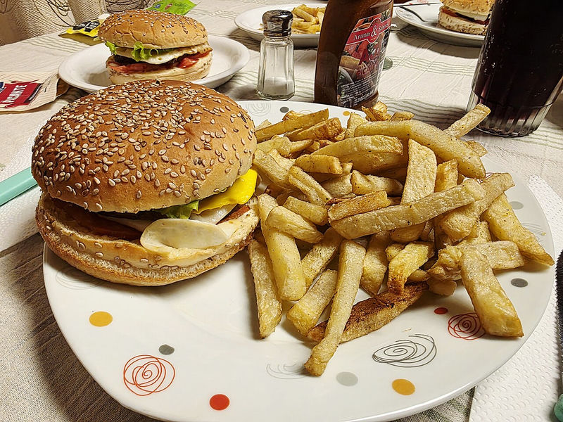 Hamburguesa de la casa