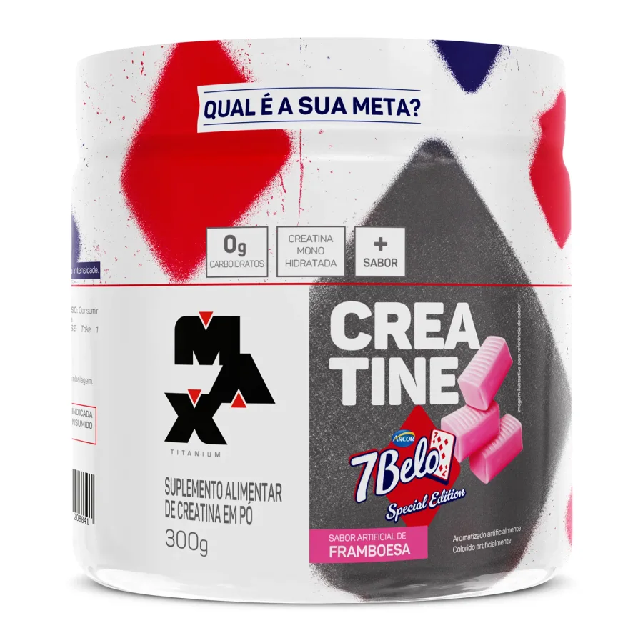 Creatina Monohidratada 300g Sabor 7Belo