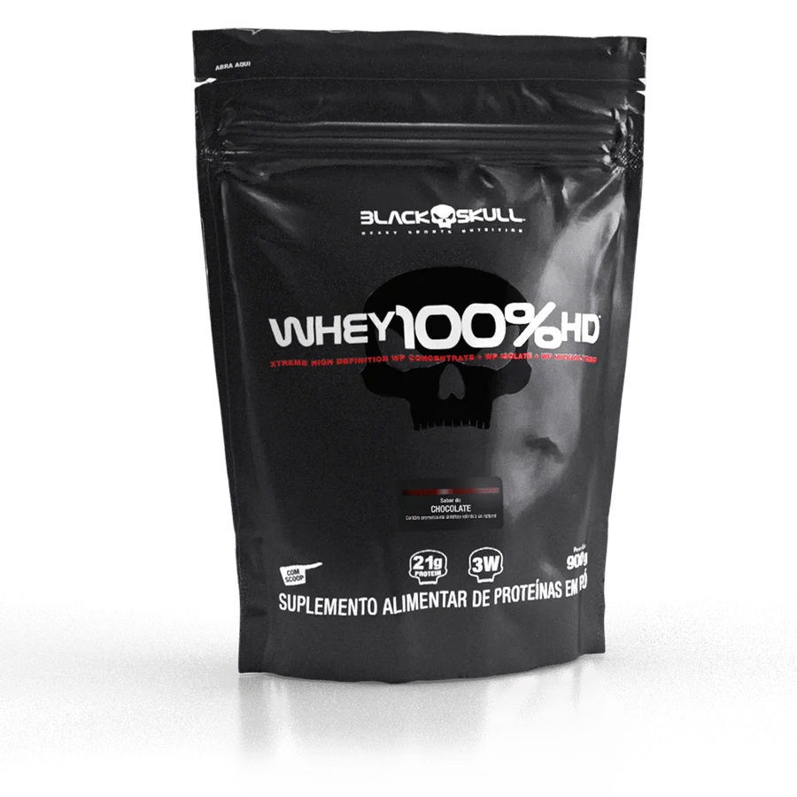 Black Skull - Whey 100% HD (WPC, WPI E WPH) - Refil 900g