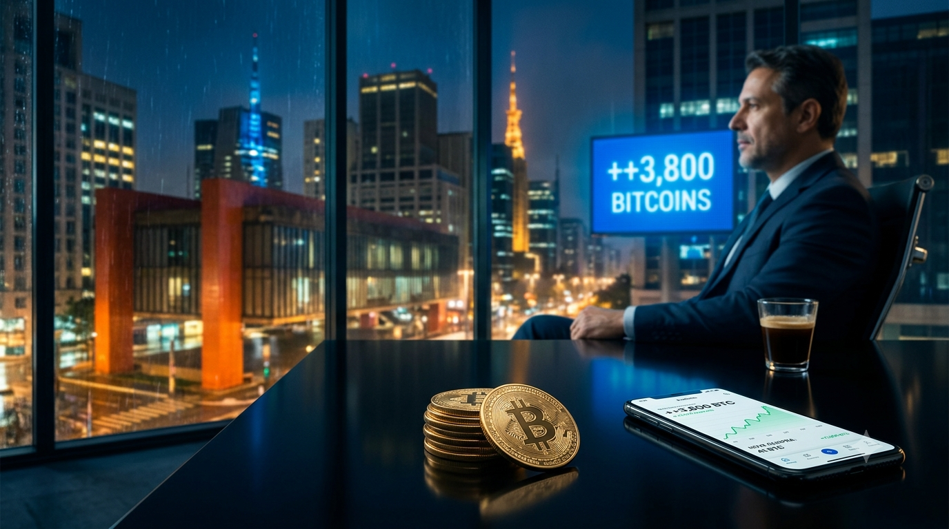 Companhia brasileira compra 41 bitcoins e supera 3.800 unidades em sua posse