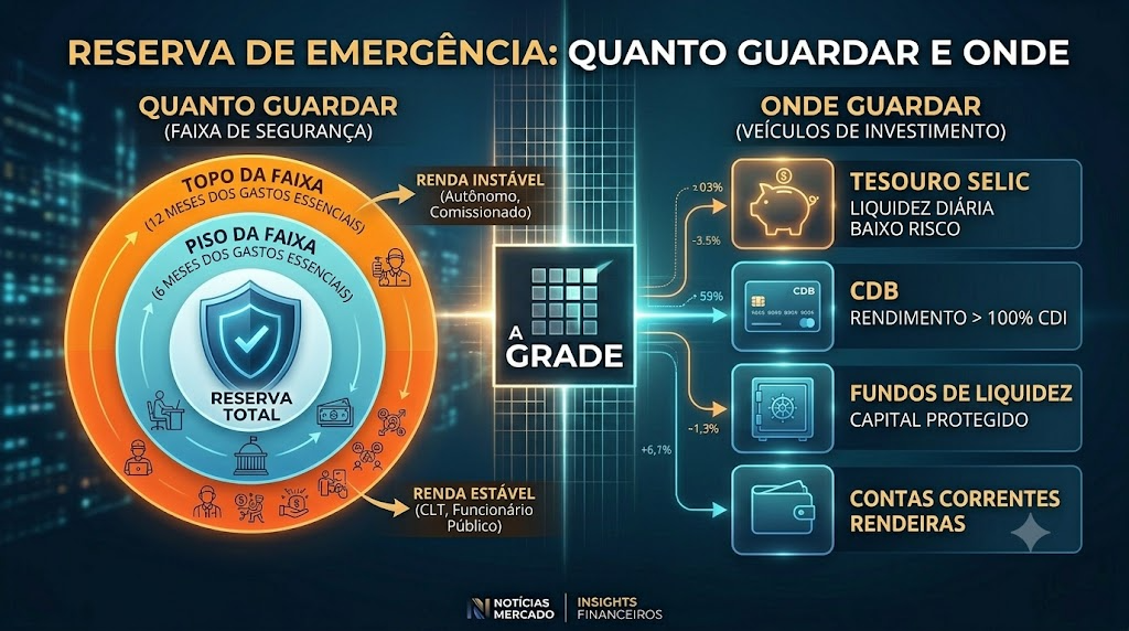 Reserva de emergência: quanto guardar e onde
