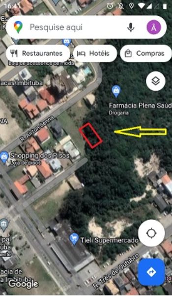 Imóvel matricula n° 7.655, área de 450m²