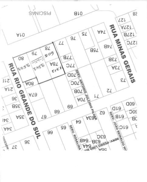 Lotes urbanos em conjunto com área de 2.800m², localizado em São Carlos - SC