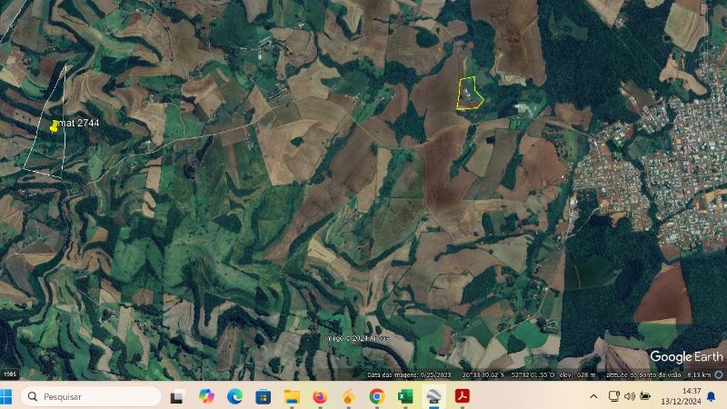 Àrea de terras de cultura e matos, São Domingos, localizado em São Domingos - SC