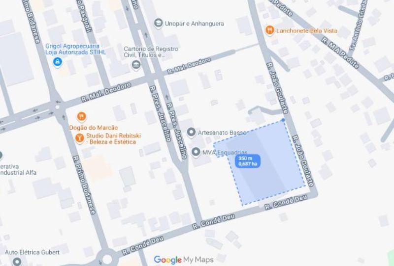 Lote urbano com área de 6.950,00m², Quilombo (SC), localizado em Quilombo - SC
