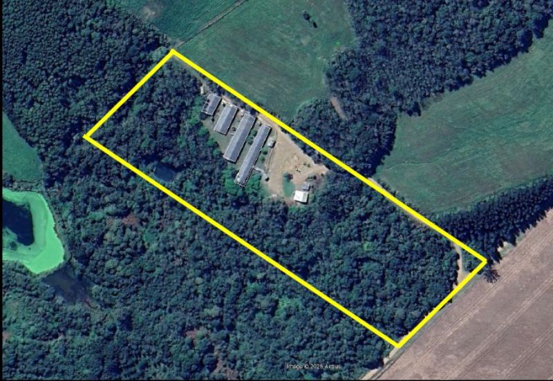 Terreno rural, com superficie de 20.565m², localizado em Ponte Serrada - SC