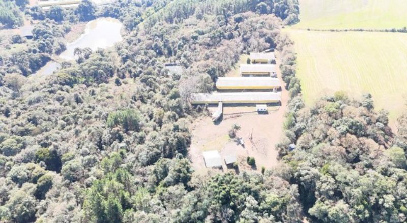 Terreno rural, com superficie de 20.565m², localizado em Ponte Serrada - SC