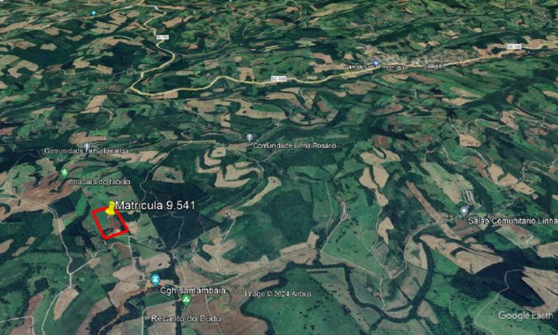 Lote rural com a área de 84.700m², Saltinho/SC, localizado em Saltinho - SC