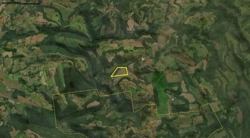 Lotes rurais com área de 69.506,56m², Paraiso/SC, localizado em Paraiso - SC