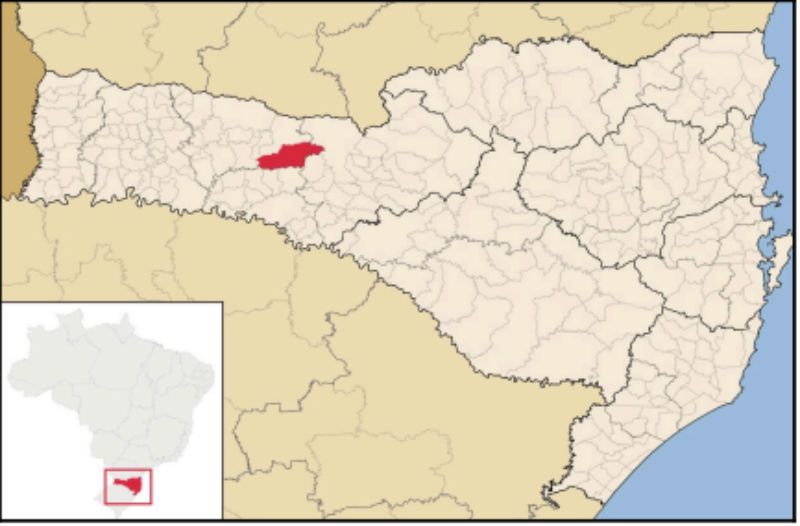 matrícula nº 9.193, localizado em Ponte Serrada - SC