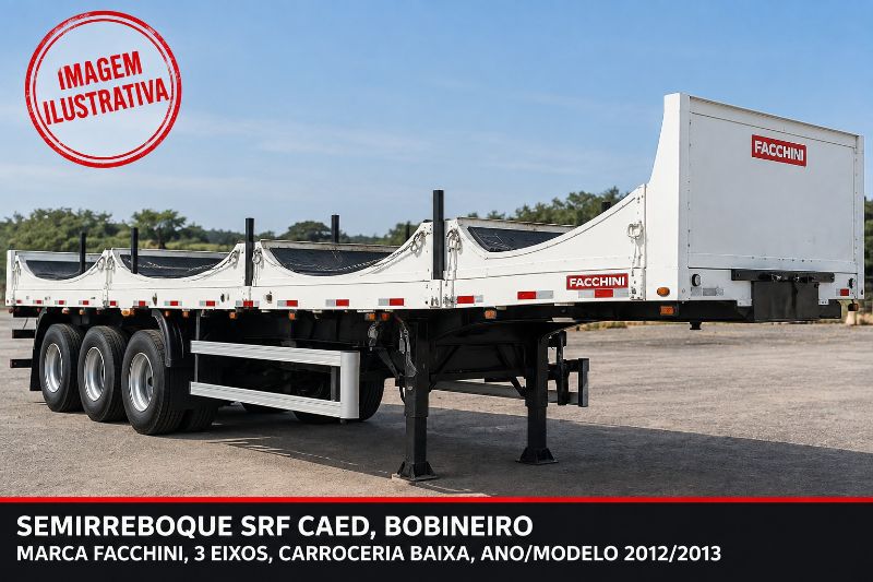 SEMIRREBOQUE SRF CAED, BOBINEIRO, FACCHI 2012/2013