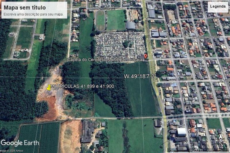 Terreno Centro de Içara, localizado em Içara - SC