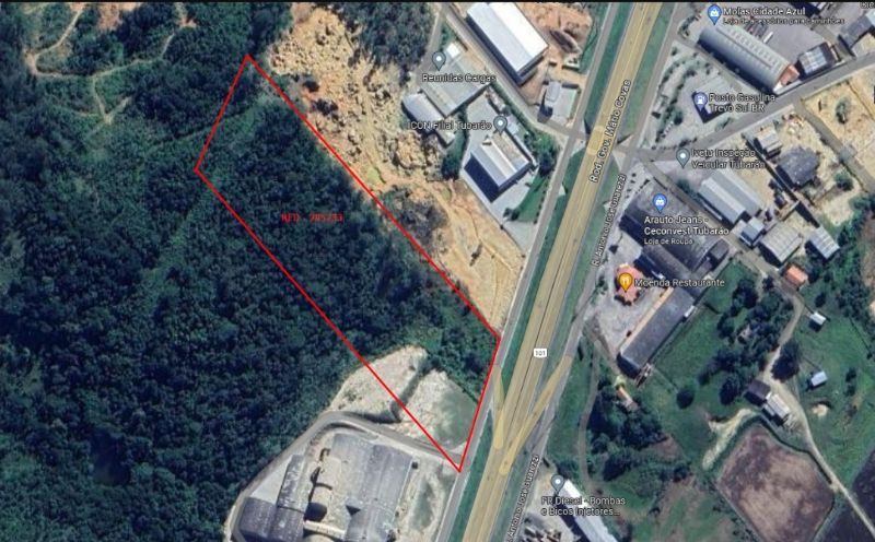 UM TERRENO sem benfeitoria 43.606,81m² Tubarão/SC, localizado em Tubarão - SC