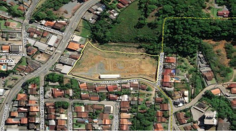 Lote com 10.302,52m2 no Bairro Fortaleza, Blumenau, localizado em Blumenau - SC