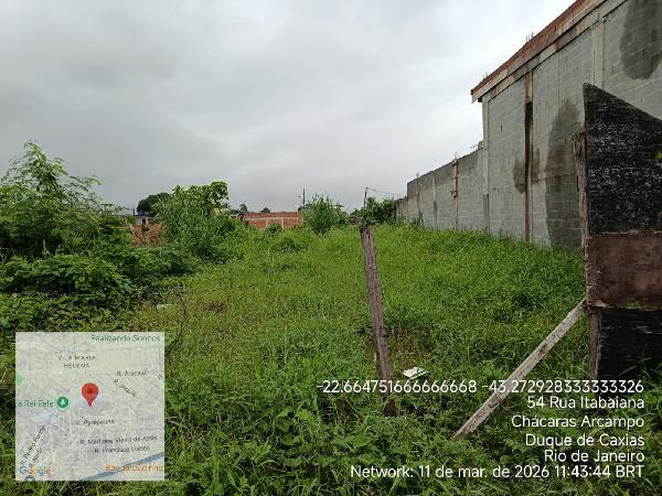 Terreno, 9673,08m2 de área do terreno. IPTU: 25316, localizado em Duque De Caxias - RJ