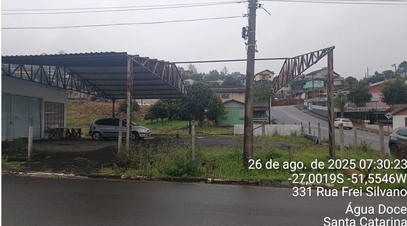Terreno urbano com 548 m/município de água doce/sc