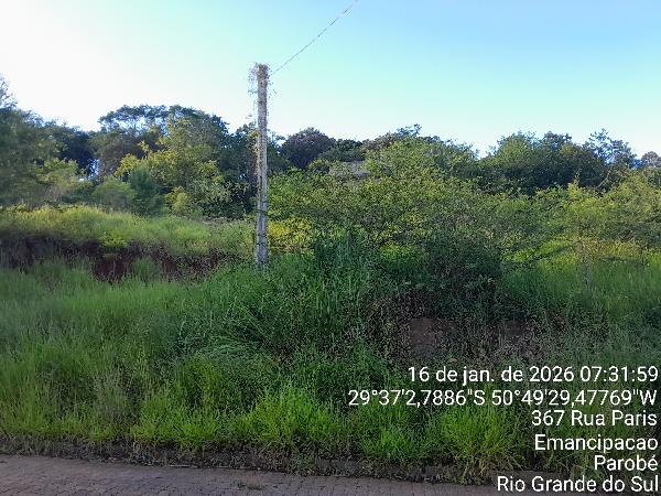 Terreno, 323,92 m2 de área do terreno. IPTU: 08540, localizado em Parobé - RS