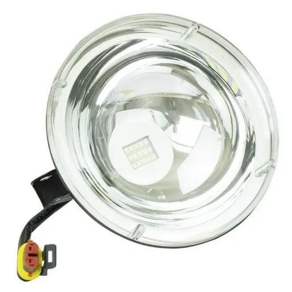 KIT FAROL AUXILIAR REDONDO 15 LED SMD BI-VOLTS 12/