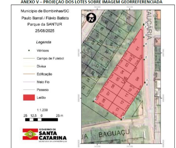 Terreno com 5.203,24m² - Canto Grande, localizado em Bombinhas - SC, bairro Canto Grande