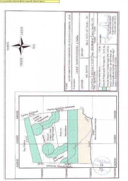 2ª PRAÇA: PARTE IDEAL 120.024,00m², COM CASA, localizado em Canoinhas - SC