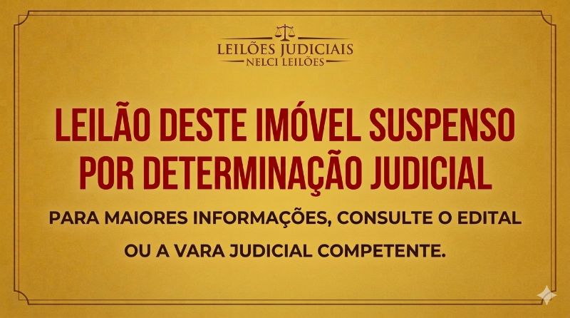 2ª PRAÇA: TERRENO URBANO 256,26m², CASA 60,50m²