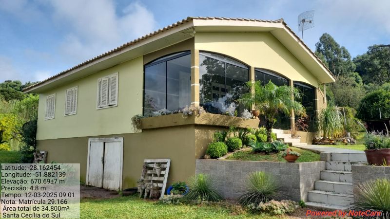 Terreno rural casas e edificações, localizado em Santa Cecília Do Sul - RS