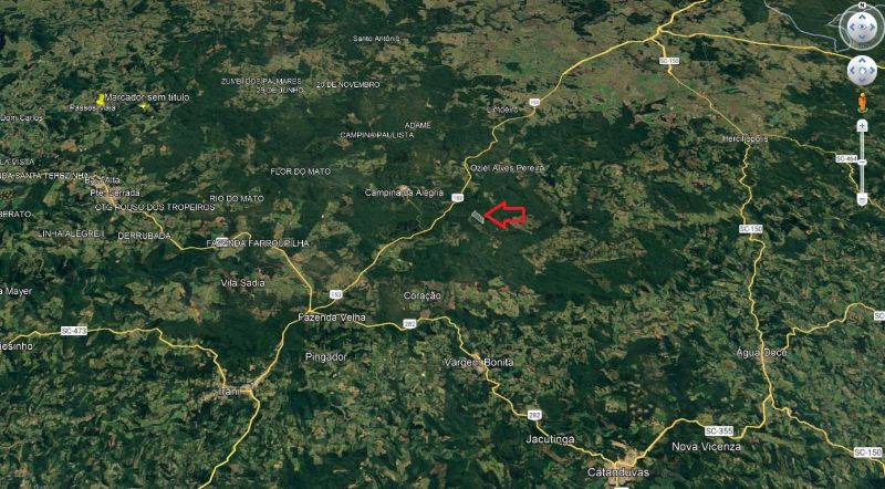 Terreno em Vargem Bonita e Ponte Serrada, localizado em Vargem Bonita - SC