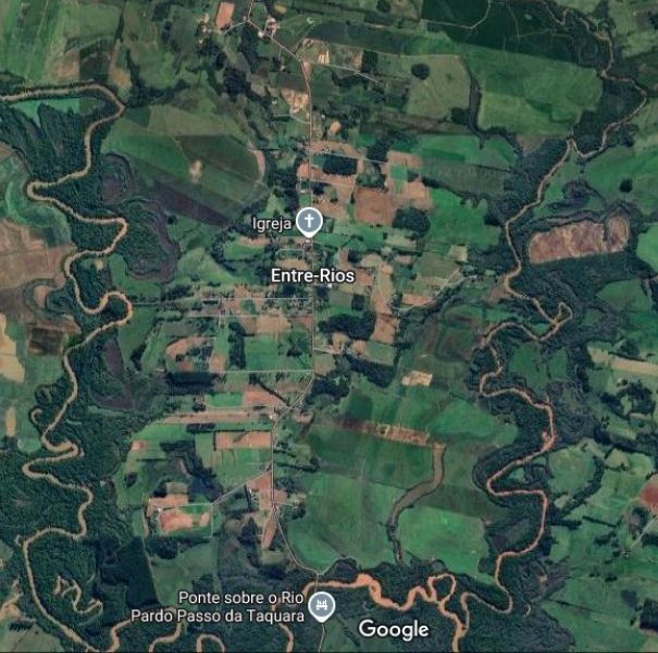 Terreno Rural com 58.680,55m²  em Entre Rios, localizado em Vera Cruz - RS