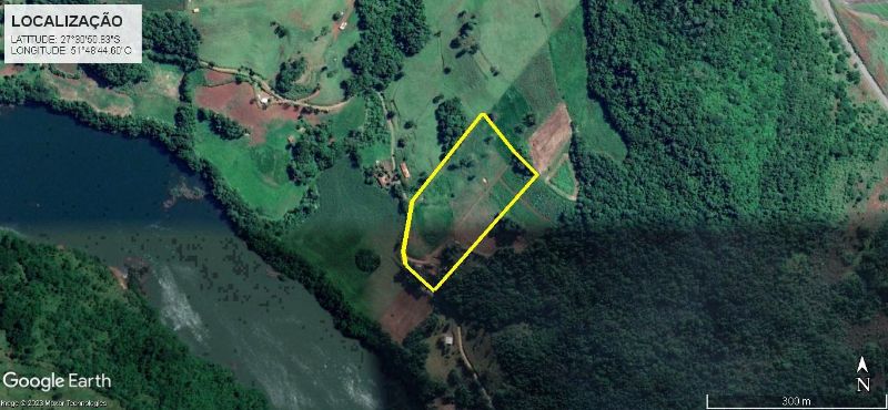 Terreno Rural com 30.000 m² em Piratuba/SC, localizado em Piratuba - SC
