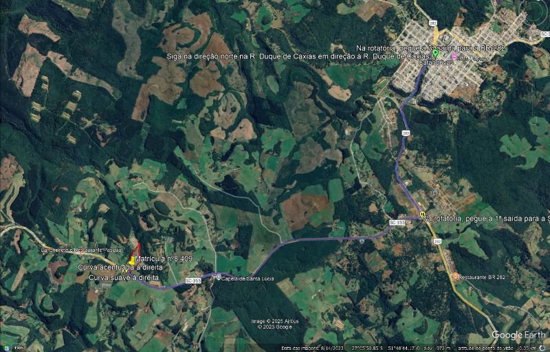 Terreno Rural, as margens da SC 355 em Jaborá/SC, localizado em Jaborá - SC