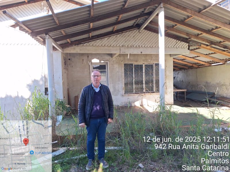 Terreno com casa em Palmitos/SC, localizado em Palmitos - SC