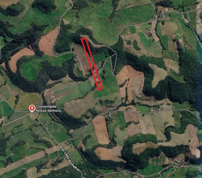 Terreno Rural com área de 44.169,06 m², localizado em Charqueadas - RS