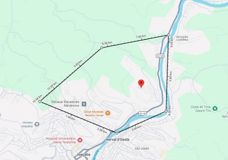 Terreno Urbano com área de 420,75m², localizado em Joaçaba - SC