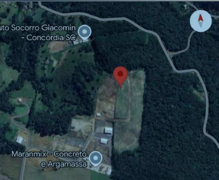 Terreno em Linha São José com 3.000,00m², localizado em Concórdia - SC