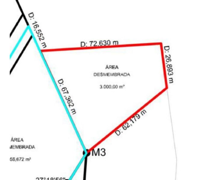 Terreno em Linha São José com 3.000,00m², localizado em Concórdia - SC
