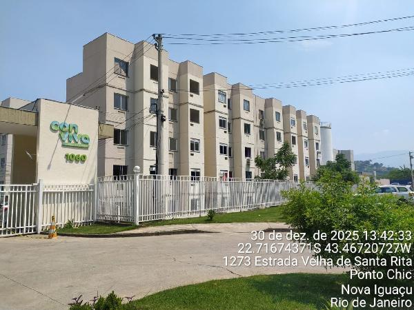 Apartamento : AREA_PRIVATIVA: 42,61: AREA_TERRE, localizado em Nova Iguaçu - RJ