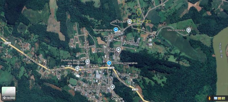 Terreno com 978,64 m² com casa de 198,25m², localizado em Alto Bela Vista - SC, bairro Centro
