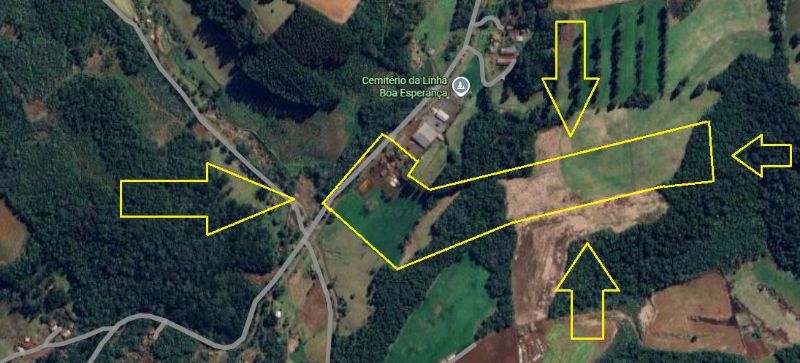 Imagem do imóvel Área rural com 116.179,08m²  em Linha Capelinha