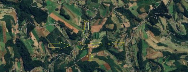 Área rural com 116.179,08m²  em Linha Capelinha, localizado em Ipira - SC
