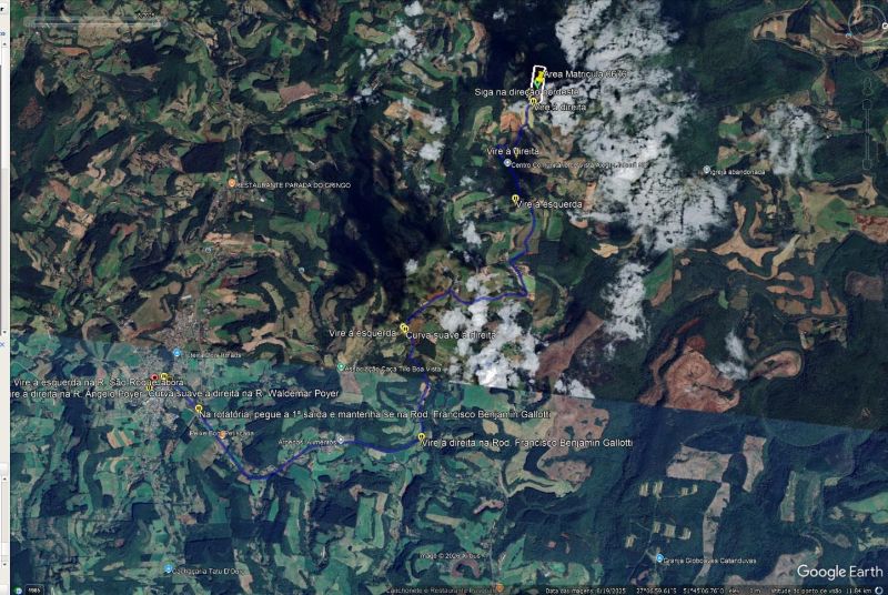 Terreno rural com área de 99.498,33 m², localizado em Jaborá - SC