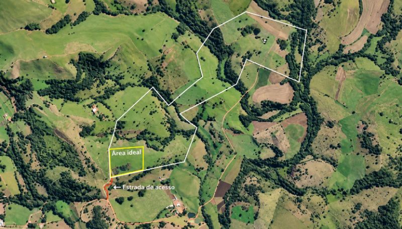 Parte ideal área rural com 92.998,00m², localizado em Unistalda - RS