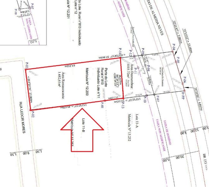 Imagem do imóvel Terreno com 1.602,61m², com edificações