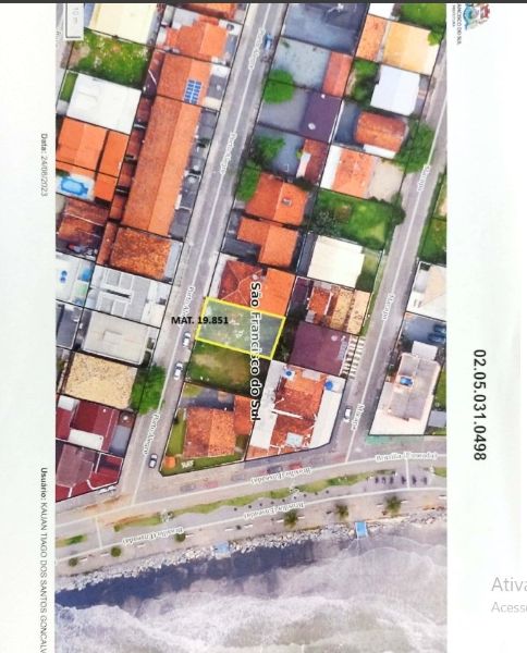 Matrícula nº 19.581 - TERRENO EM SÃO FRANCISCO, localizado em São Francisco Do Sul - SC