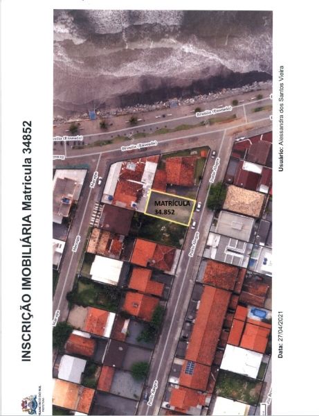 Matrícula nº 34.852 - TERRENO EM SÃO FRNCISCO, localizado em São Francisco Do Sul - SC