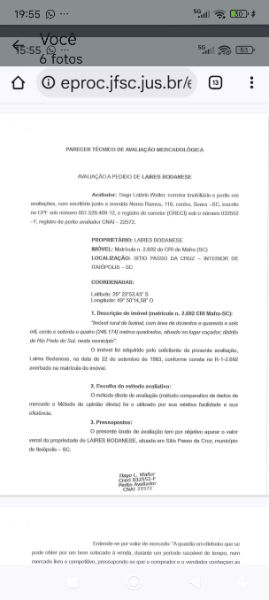 Matrícula nº 2.692: do 2º Ofício de Registro de Im, localizado em Mafra - SC