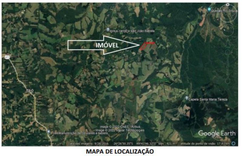 IMÓVEL RURAL 180.954 m2(MAFRA/SC), localizado em Mafra - SC