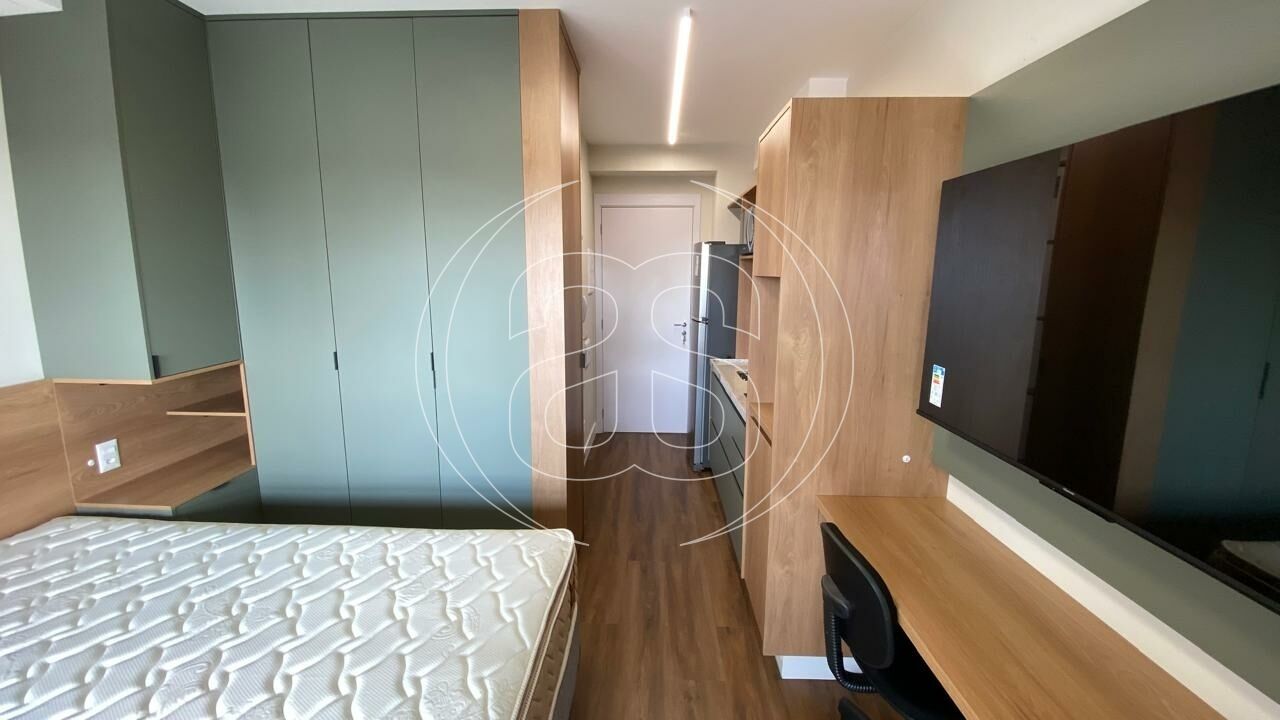 Apartamento studio mobiliado para locação em Moema com 26m² e 1 banheiro