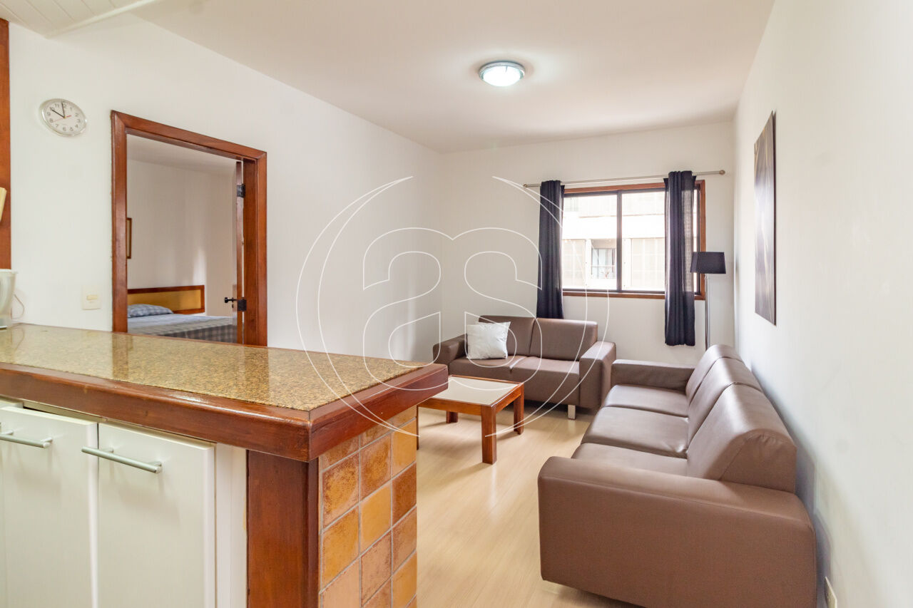 Apartamento residencial na região do Jardim Paulista, com 45m², 1 dormitório e 1 suíte!