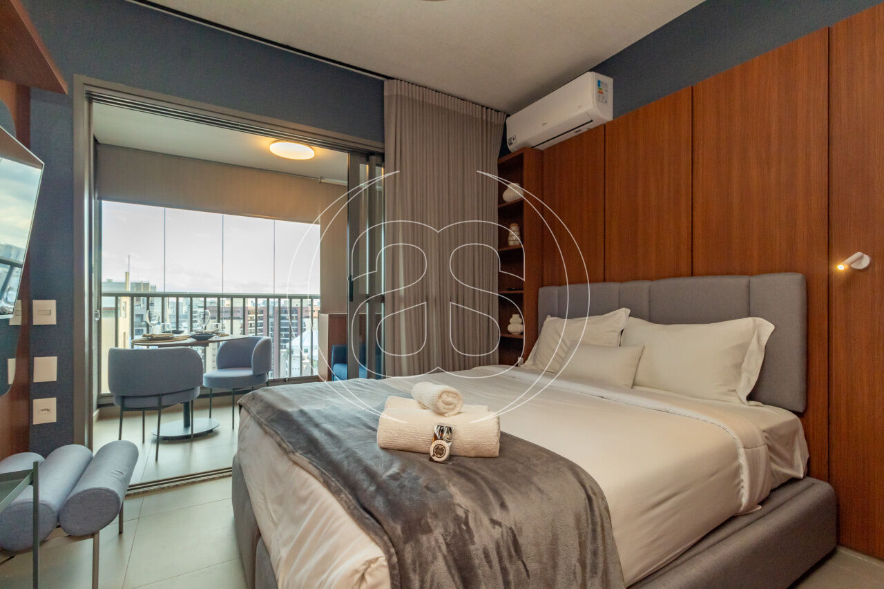 Studio de 27m² totalmente mobiliado em Moema Índios, ideal para quem busca praticidade e ótima local