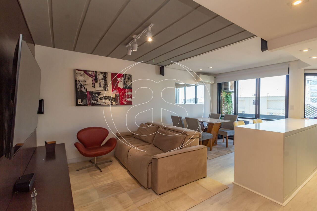 DUPLEX LOCAÇÃO COM 60m², 1 QUARTO, VARANDA e 1 VAGA DE GARAGEM - MOEMA INDIOS